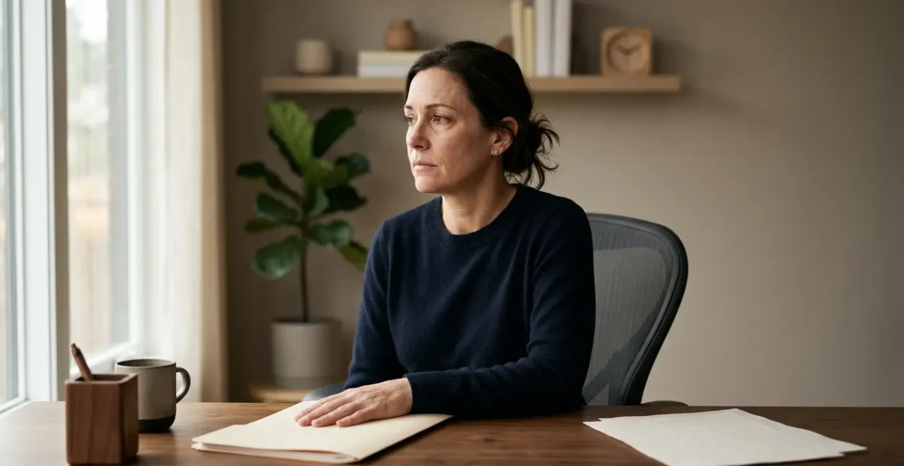 Personne déterminée face à un défi administratif complexe, symbolisant la résistance face aux obstacles bureaucratiques