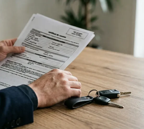 Conducteur gérant la résiliation de son assurance automobile après la vente de son véhicule