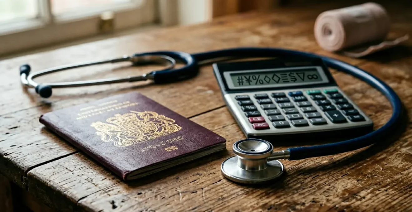 Scène médicale d'urgence symbolisant les risques sanitaires à l'étranger et la protection financière nécessaire